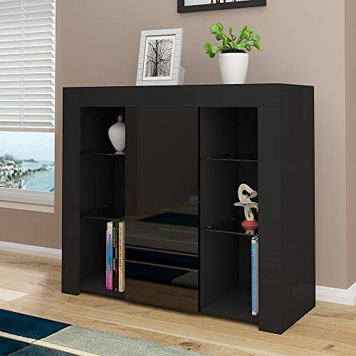 Modern High Gloss LED Display Sideboard Cabinet