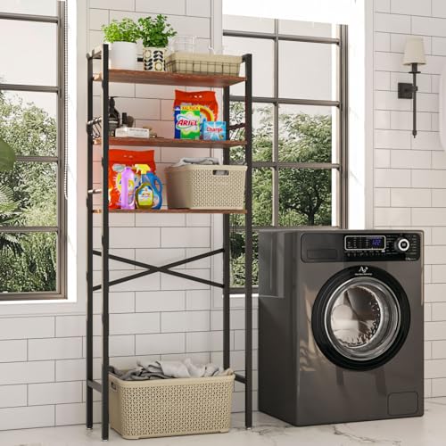 3-Tier Over Toilet Storage Organizer - Rustic Brown