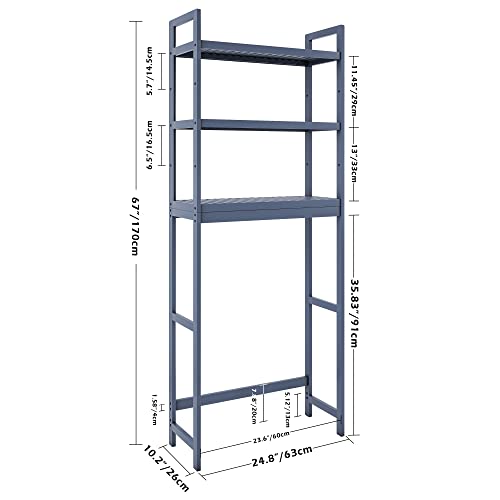 Bamboo Over-The-Toilet Storage Shelf Organizer