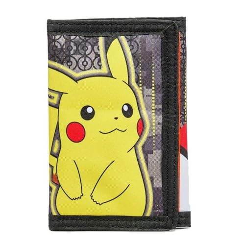 Pikachu Trifold Wallet for Kids - Yellow Design