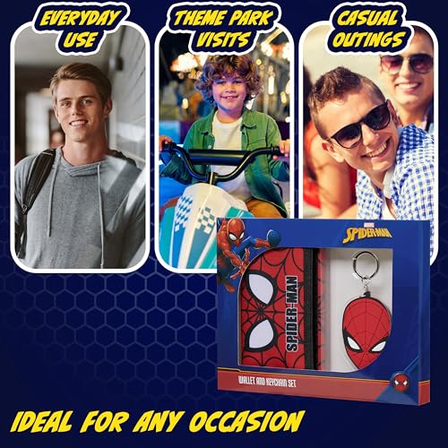 Avengers Spiderman Wallet and Keyring Gift Set
