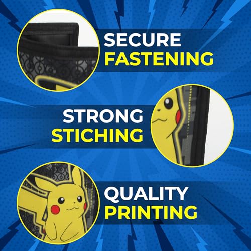 Pikachu Trifold Wallet for Kids - Yellow Design