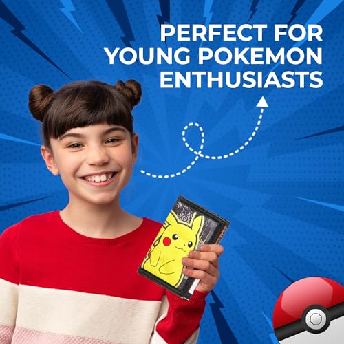 Pikachu Trifold Wallet for Kids - Yellow Design