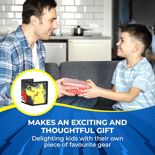 Pikachu Trifold Wallet for Kids - Yellow Design