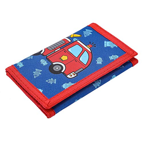 Cartoon Fire Truck RFID Wallet for Kids