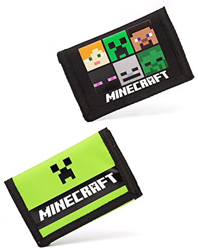 Minecraft Creeper Trifold Wallet for Kids