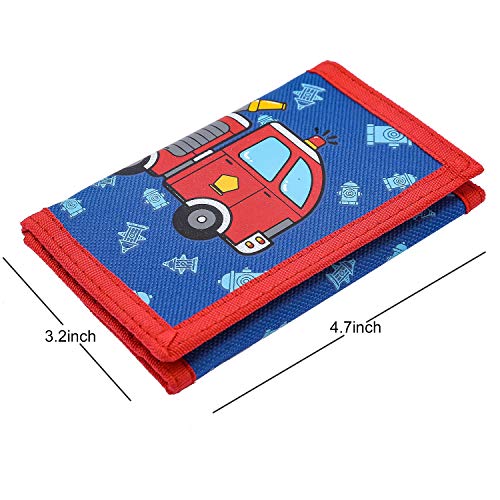 Cartoon Fire Truck RFID Wallet for Kids