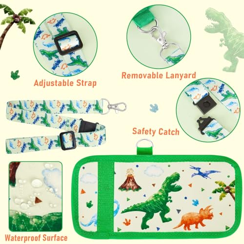 Dinosaur Trifold Wallet for Kids Ages 4-12