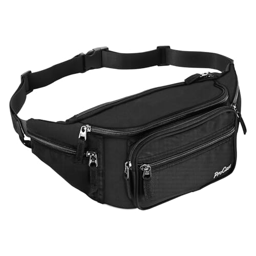 ProCase Adjustable Fanny Pack with 6 Pockets