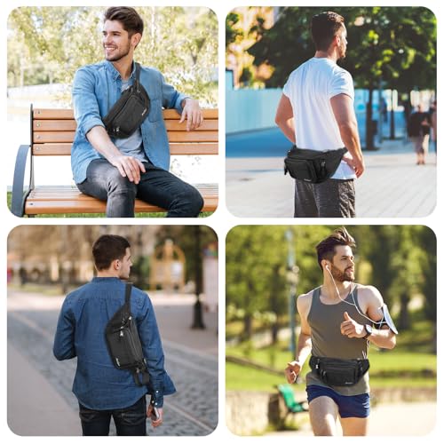 ProCase Adjustable Fanny Pack with 6 Pockets