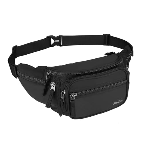 ProCase Adjustable Fanny Pack with 6 Pockets