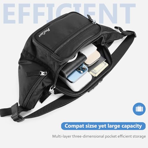 ProCase Adjustable Fanny Pack with 6 Pockets