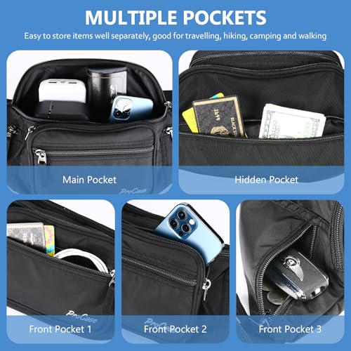 ProCase Adjustable Fanny Pack with 6 Pockets