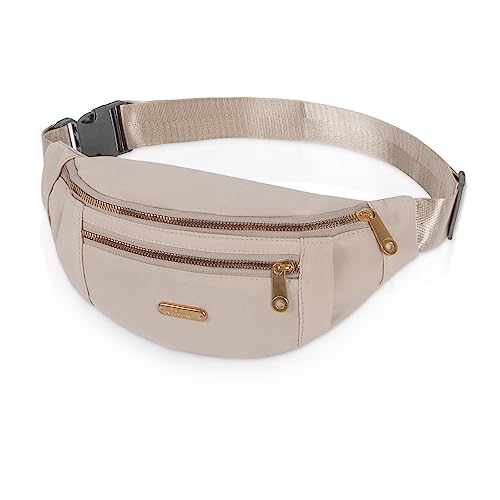 Beaface Adjustable Fanny Pack for Travel & Sports