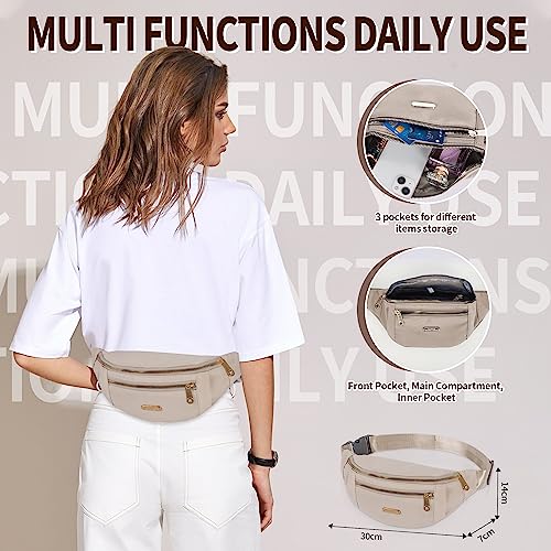 Beaface Adjustable Fanny Pack for Travel & Sports