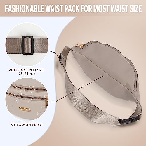 Beaface Adjustable Fanny Pack for Travel & Sports