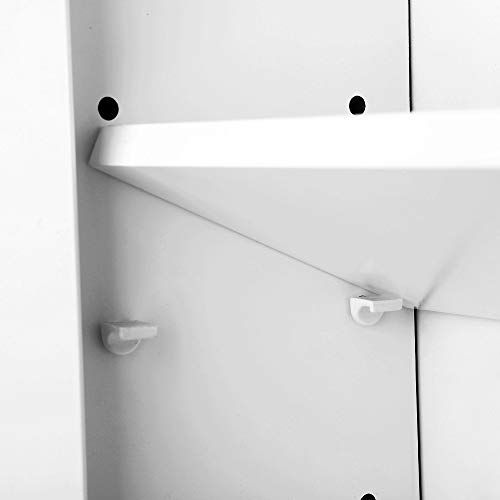 Modern White Bathroom Wall Cabinet with Mirror