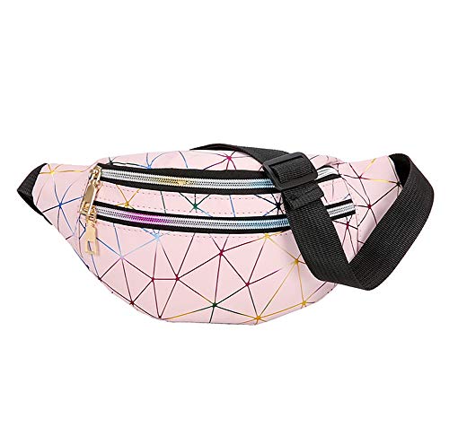Estwell Waterproof Fanny Pack with 3 Zip Pockets