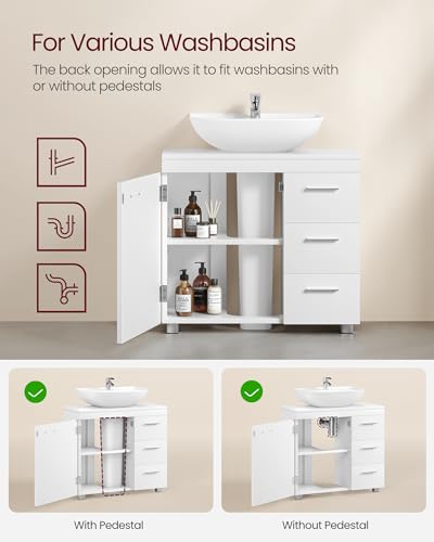 Under Sink Bathroom Storage Cabinet with Drawers