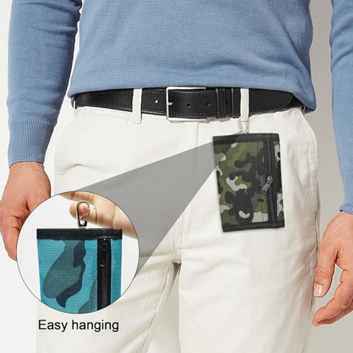 Slim Camouflage Trifold Wallets for Men & Kids