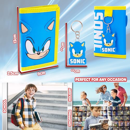 Sonic the Hedgehog Kids Wallet with Keyring