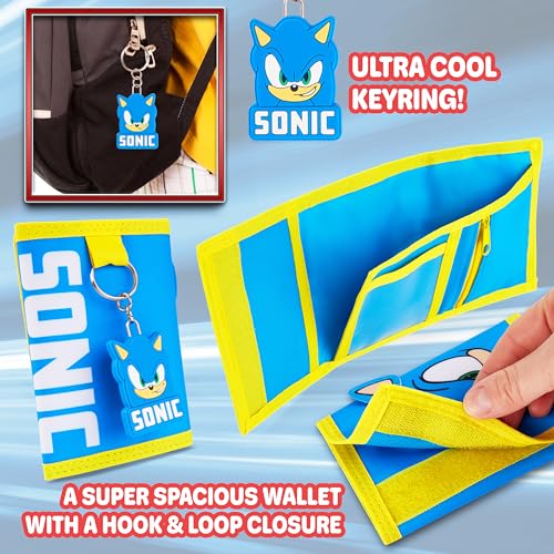 Sonic the Hedgehog Kids Wallet with Keyring