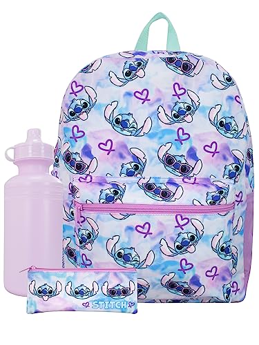 Disney Stitch 3-Piece Backpack Set with Accessories