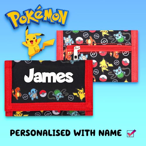 Personalized Pokemon Wallet for Kids - Fun Design