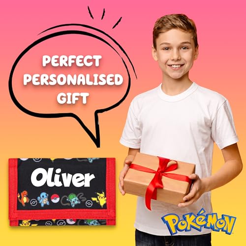 Personalized Pokemon Wallet for Kids - Fun Design