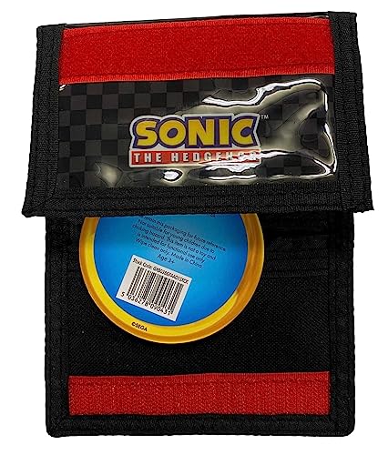 Shadow Sonic Hedgehog Kids Wallet with Zippered Pocket