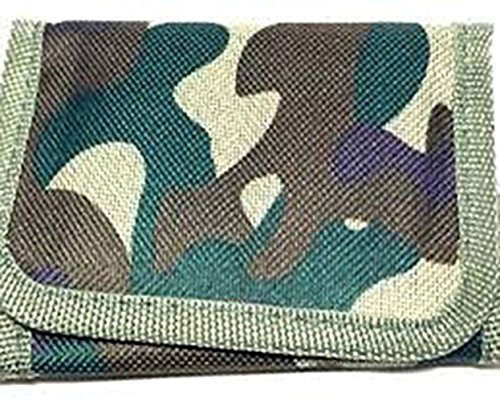 Light Green Camouflage Zip Coin Wallet