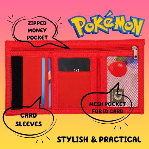 Personalized Pokemon Wallet for Kids - Fun Design