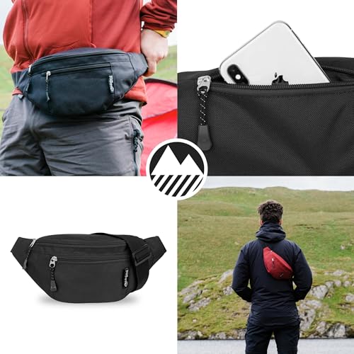 Lakeland Active Classic Black Bum Bag