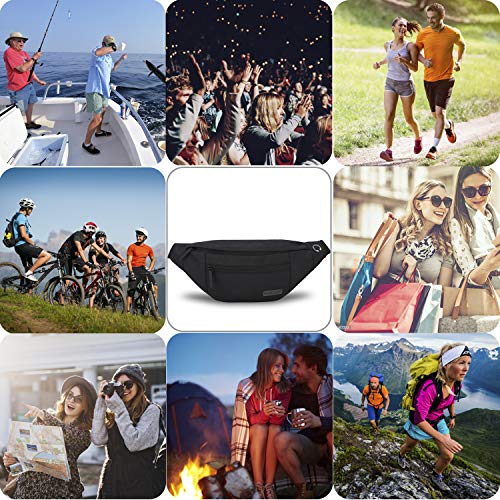 MAXTOP Adjustable Fanny Pack with Headphone Jack