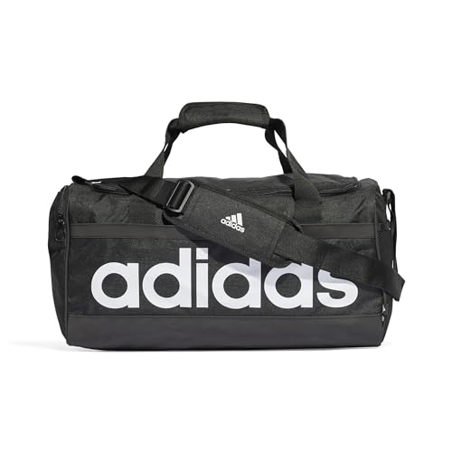 Adidas Linear Duffel Gym Bag - Black/White