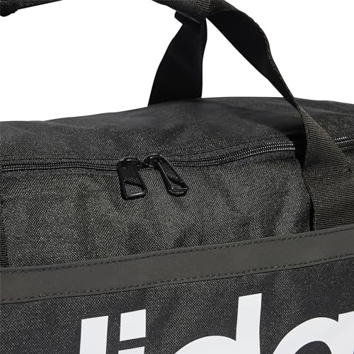 Adidas Linear Duffel Gym Bag - Black/White