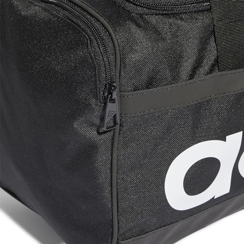 Adidas Linear Duffel Gym Bag - Black/White