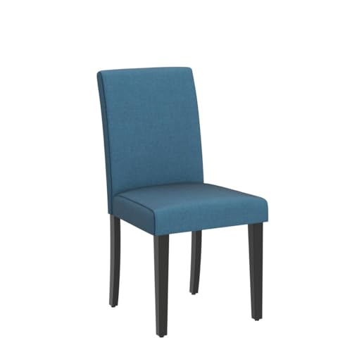 Blue Fabric Upholstered Dining Chairs Set of 4