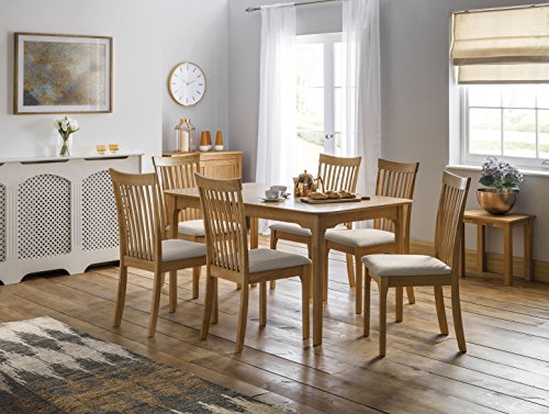 Julian Bowen Ibsen Light Oak Dining Chairs (Set of 2)