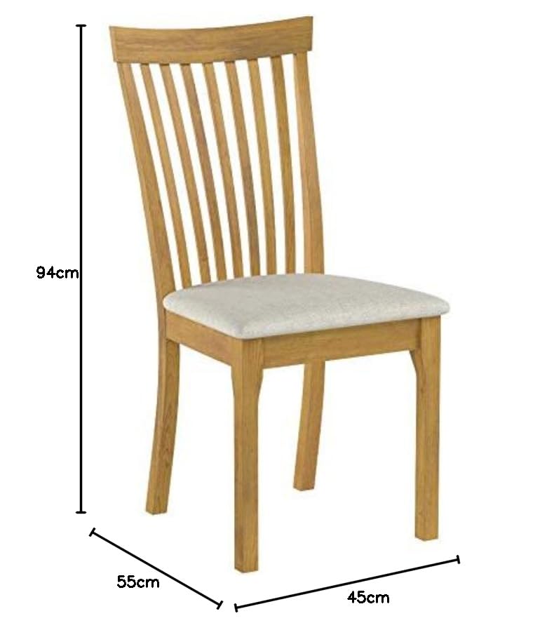 Julian Bowen Ibsen Light Oak Dining Chairs (Set of 2)