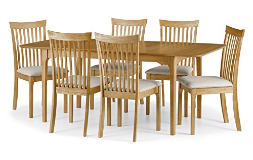 Julian Bowen Ibsen Light Oak Dining Chairs (Set of 2)