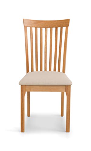 Julian Bowen Ibsen Light Oak Dining Chairs (Set of 2)