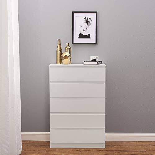 Modern White Wooden Drawer Chest for Storage