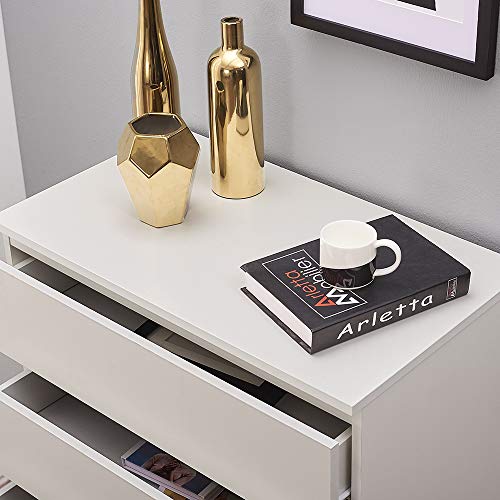 Modern White Wooden Drawer Chest for Storage