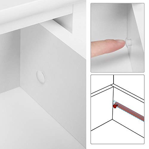 Yaheetech White Bedside Tables - Set of 2