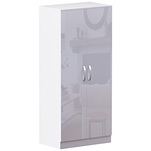 High Gloss 4 Piece Bedroom Furniture Set - White