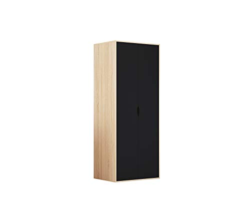 AFN Delvito 4-Piece Black Oak Bedroom Set