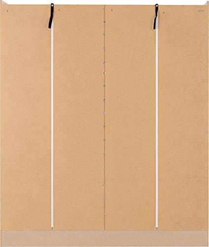 Seconique Nevada White Gloss 4-Door Wardrobe