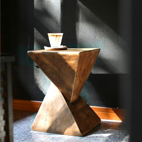 FATIVO Modern Concrete Side Table for Home