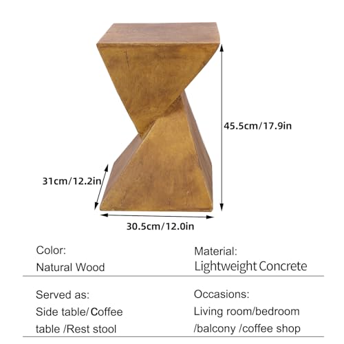 FATIVO Modern Concrete Side Table for Home
